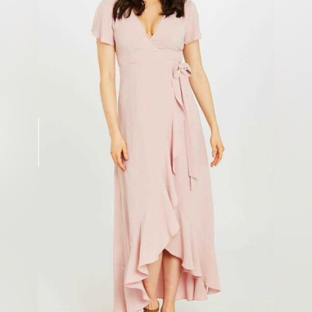 Altar’d State Springvale Faux Wrap Maxi Dress Size Medium